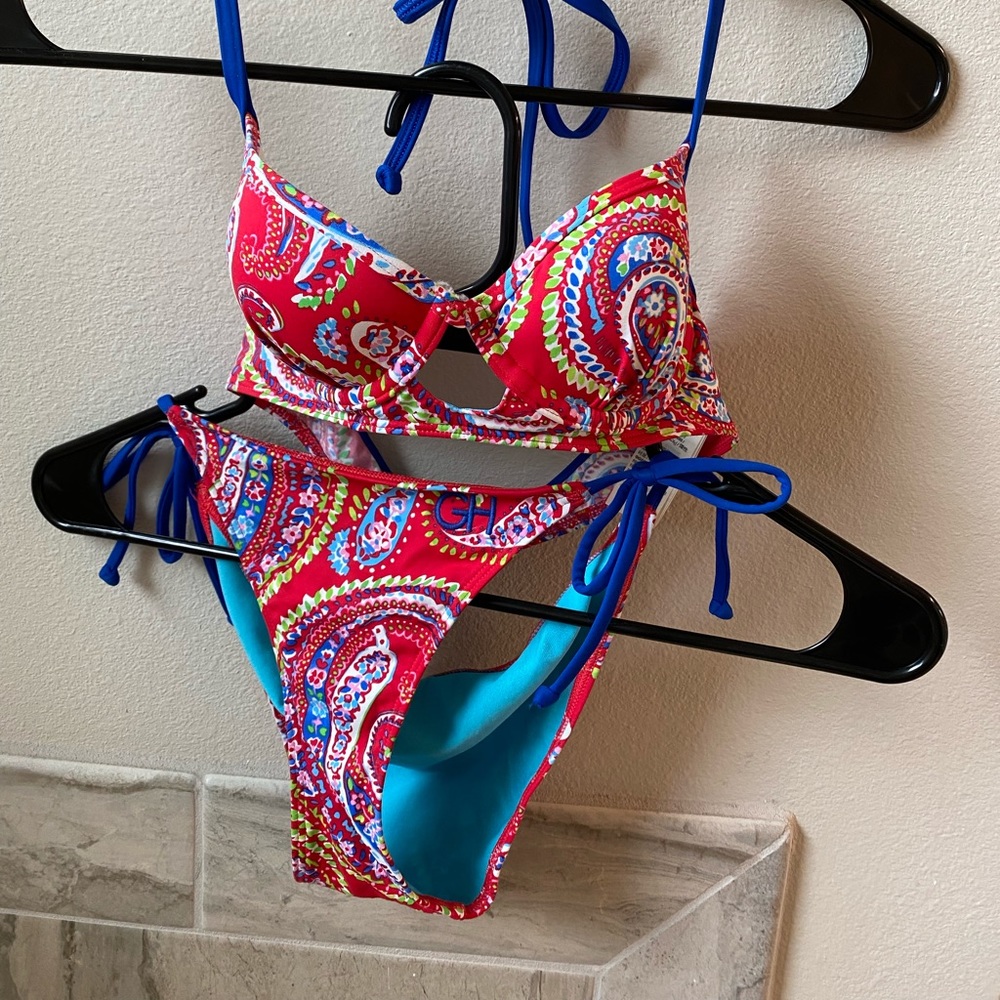 Gilly hicks push up bikini set xs